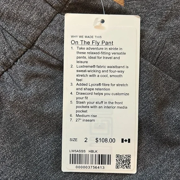 RARE no longer made lululemon on the fly pant - Picture 2 of 5